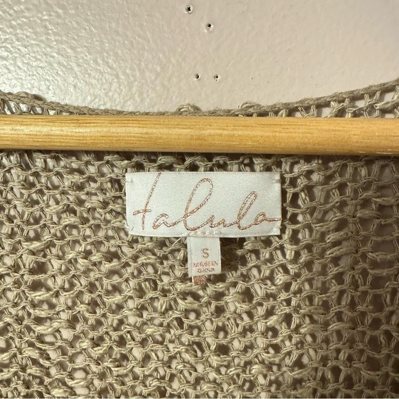 Aritzia Talula Asymmetrical Open Knit Sweater Women Size  S - Picture 2 of 9